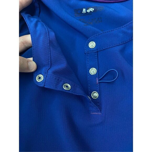 ScrubStar Supreme Stretch Electric Blue Scrub Top Size X-Small - Picture 3 of 8